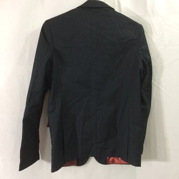 NEW Yuan Lu Boys Suit Jacket Black NWT 2 Button 2 Vent Polyester Blend Size 14 - Picture 3 of 4